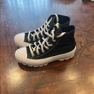Converse Black and White Chunky High-Tops